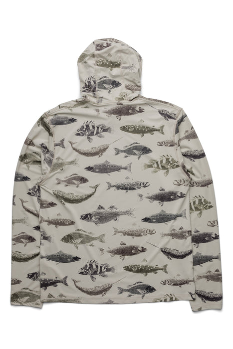KAVU Sunday Hoodie in Fish Big, alternate view