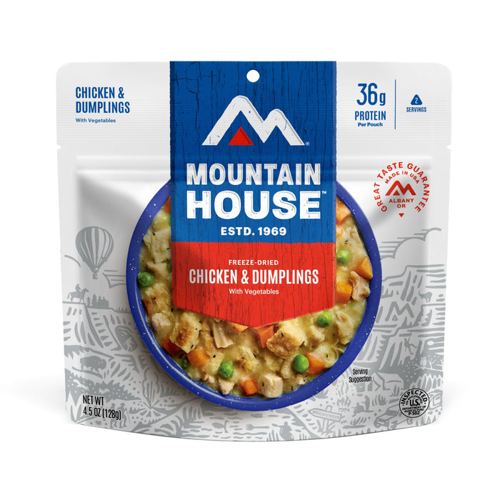 Mountain House Chicken and Dumplings pouch
