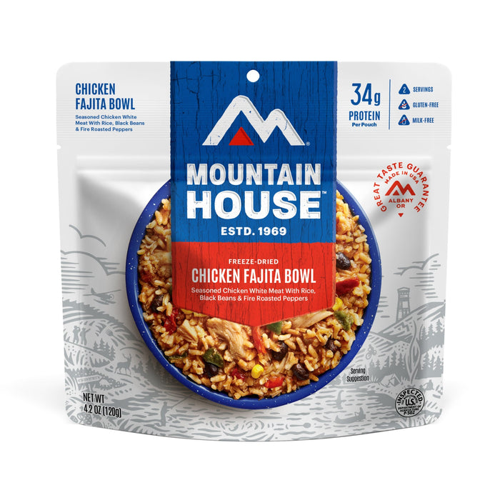 Mountain House Chicken Fajita Bowl pouch