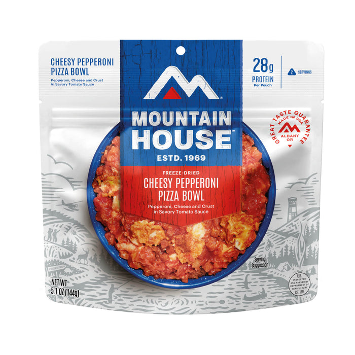 Mountain House Cheesy Pepperoni Pizza Bowl pouch