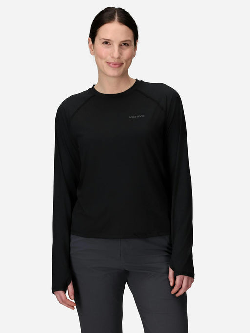 Marmot Women's Windridge UPF 50 Long-Sleeve Shirt in Black