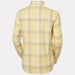 Helly Hansen Women's Lokka Organic Flannel Long Sleeve Shirt in Yellow Cream