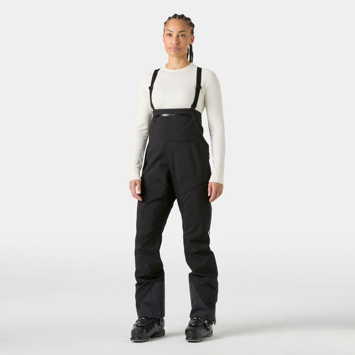 Helly Hansen Women's Verglas Backcountry Bib Shell Pants in Black