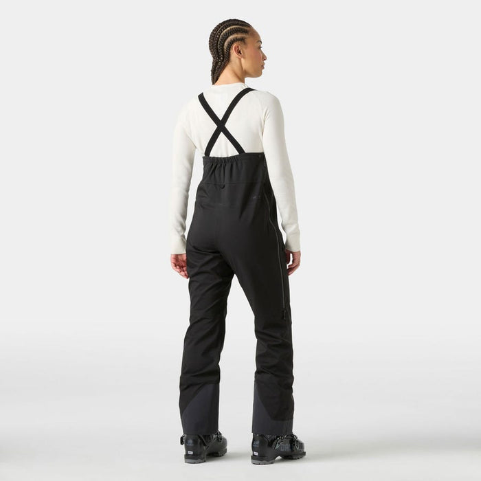 Helly Hansen Women's Verglas Backcountry Bib Shell Pants in Black