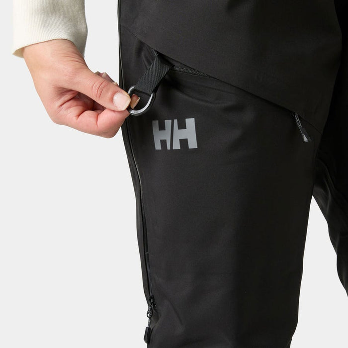 Helly Hansen Women's Verglas Backcountry Bib Shell Pants in Black