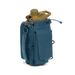 Grayl Transport Bottle Sling, Wander Blue, back view with flap pocket