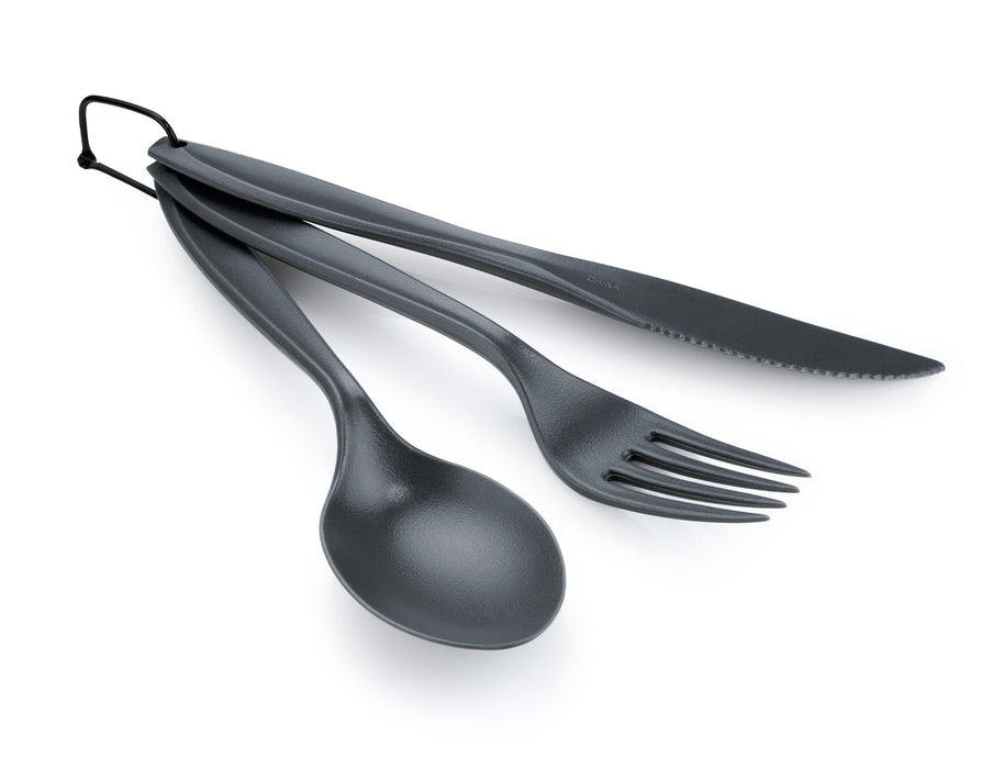 GSI 3 piece ring cutlery set in Grey