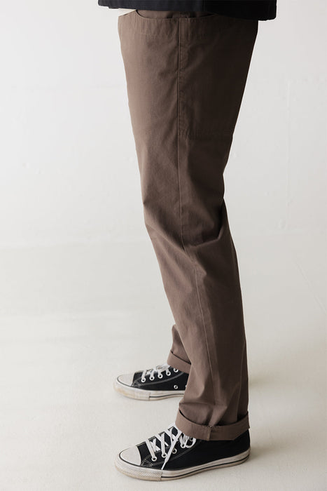 KAVU Chilli Lite Pant in Walnut, on model