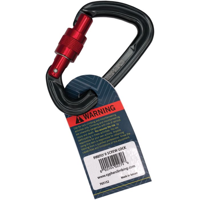 Cypher Firefly II Screw Gate carabiner, detail