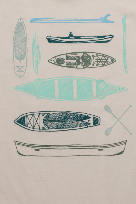 KAVU Paddle Out tee in Moonbeam, detail