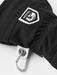 Hestra Army Leather Heli Ski glove in Black, palm view