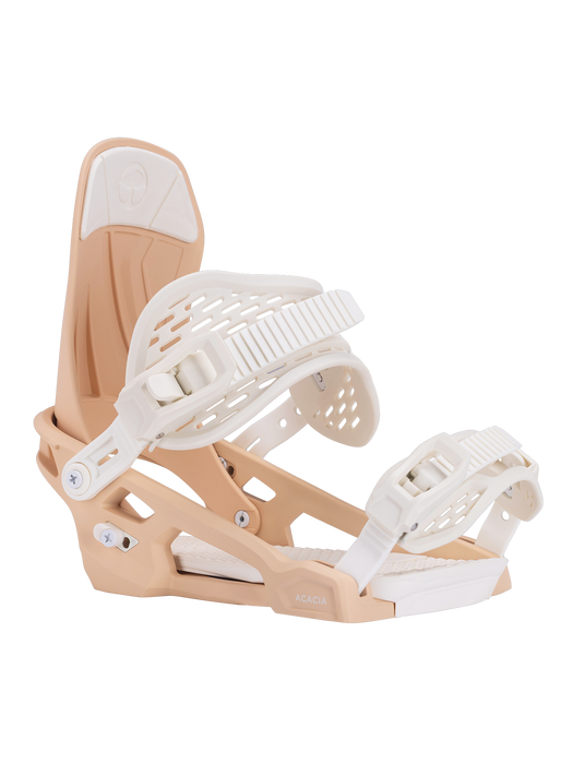 Arbor Acacia snowboard binding, Melodie Perrault, alternate view
