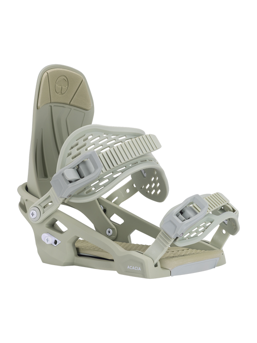 Arbor Acacia snowboard binding, Sage/White, alternate view