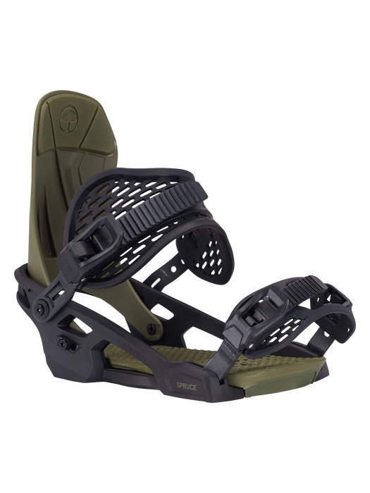 Arbor Spruce snowboard binding, Military/Black, alternate view