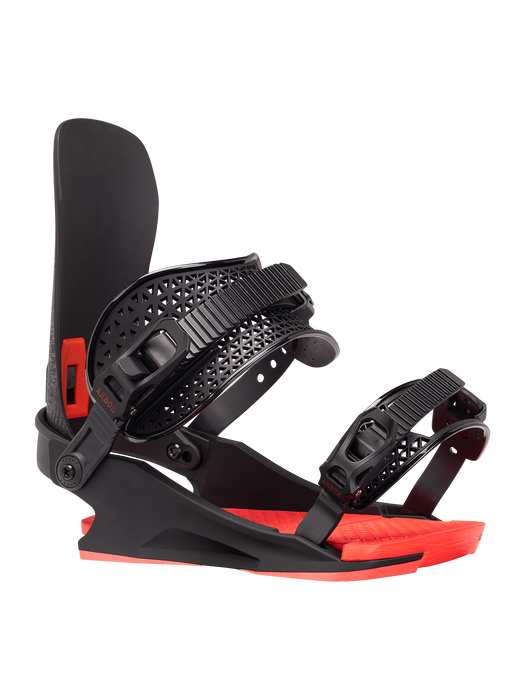 Arbor Utility snowboard binding, Red Gerard, alternate view