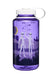 Nalgene 32oz Wide Mouth bottle with Aliens graphic, purple
