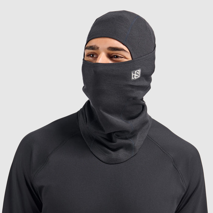 Blackstrap Merino Hood Balaclava worn