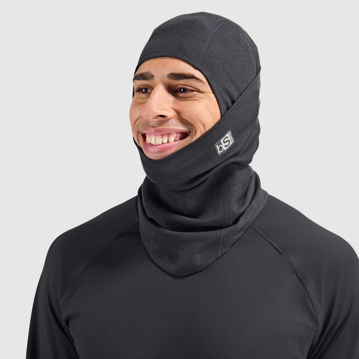 Blackstrap Merino Hood Balaclava, hinge down
