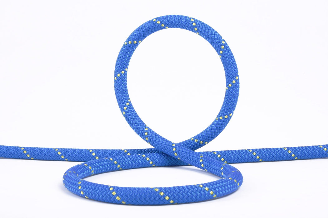 Edelweiss Rocklight II 9.8mm rope, blue, coiled