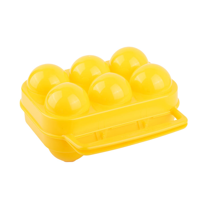 Coghlan's 6 egg carrier, open showing molded egg pockets