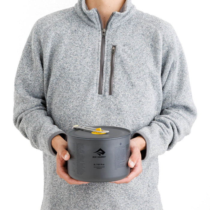 Frontier Ultralight pot in use at camp