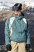 686 Women's Hologram Shell Jacket - Pale Firn Colorblock, front