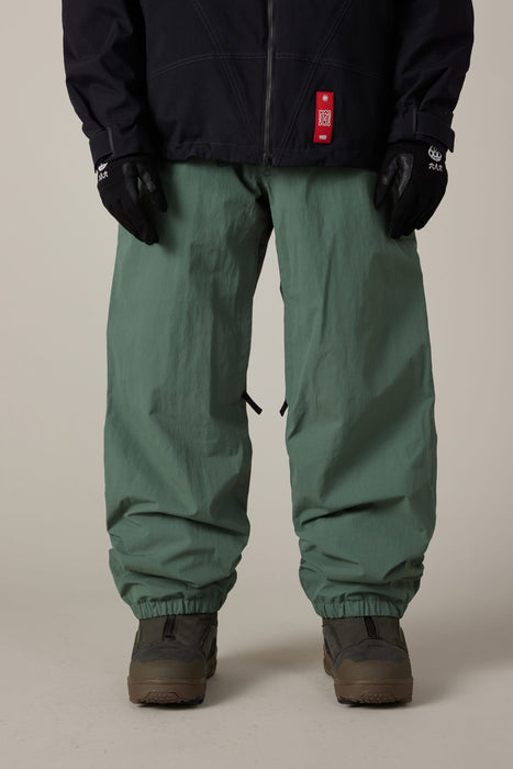 686 Dojo Shell Pant Men's - Faded Green Crinkle, front