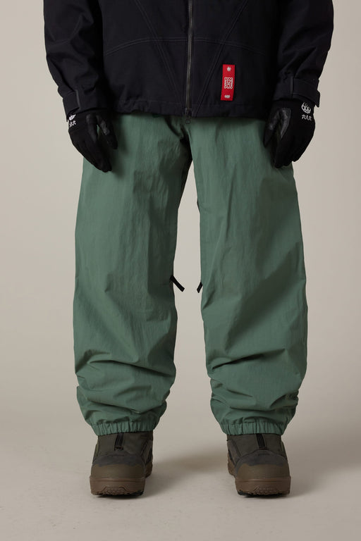 686 Dojo Shell Pant Men's - Faded Green Crinkle, front