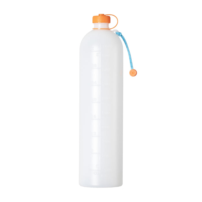 Embossed measurement lines on the back of the ThruBottle