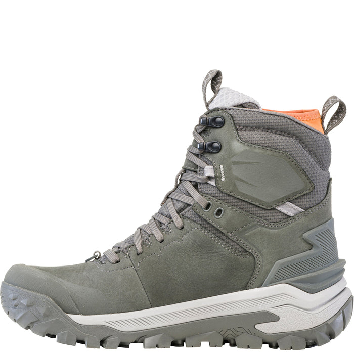Oboz Men's Bangtail Mid Insulated Waterproof in Charcoal, inside view