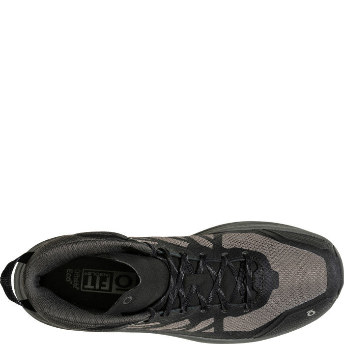 Oboz Men's Katabatic LT Mid GTX Waterproof in Black Sea, top view