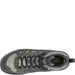 Oboz Men's Sawtooth Ascent Mid Waterproof in Charcoal, top view