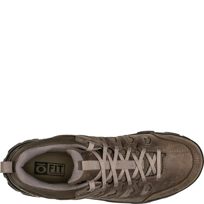 Oboz Men's Sawtooth X Low Waterproof in Classic Brown, top view