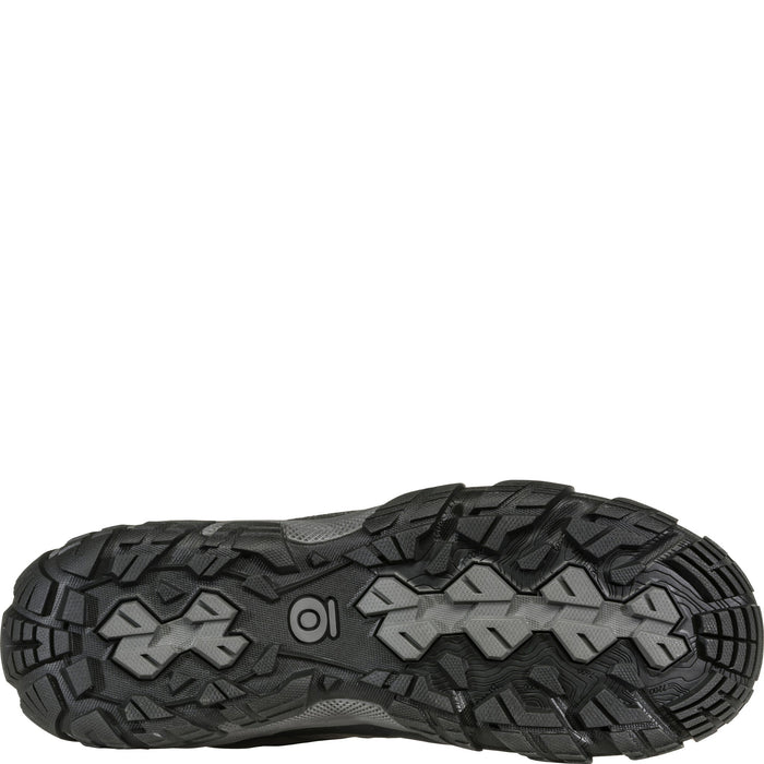 Oboz Men's Sawtooth X Mid Waterproof in Charcoal, bottom view