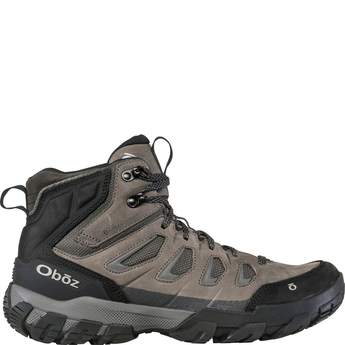 Oboz Men's Sawtooth X Mid Waterproof in Charcoal, outside view