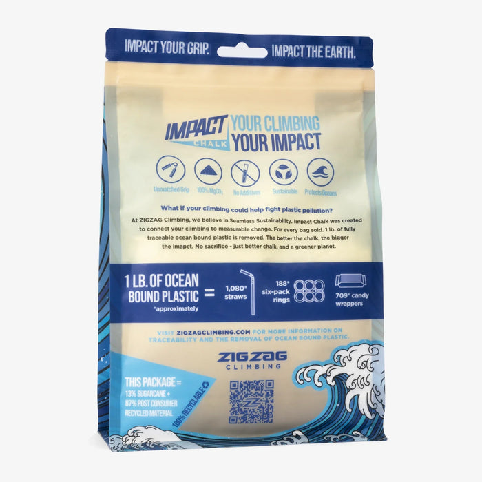 Zigzag Impact Chalk 7oz bag, back