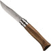 Opinel No.08 stainless steel folding knife with beechwood handle, view 3
