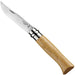 Opinel No.08 stainless steel folding knife with beechwood handle, view 5