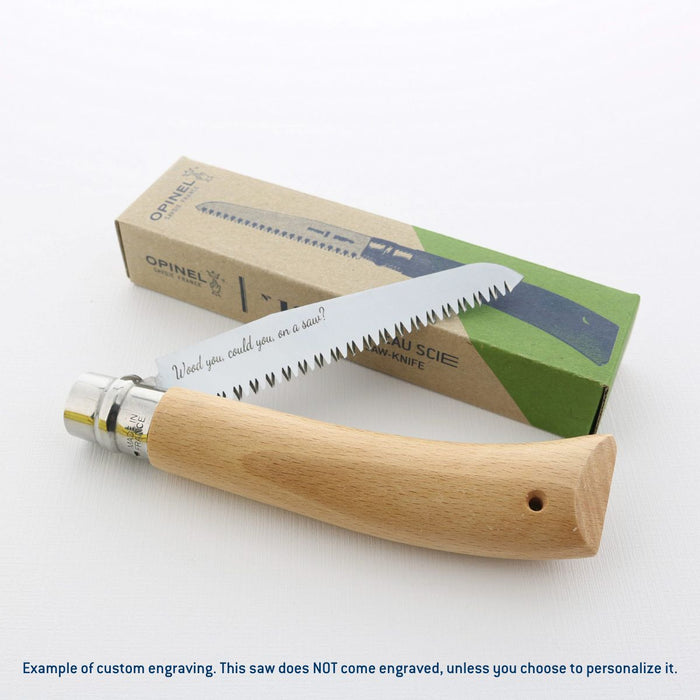 Opinel No.12 carbon steel folding saw with beechwood handle, view 4