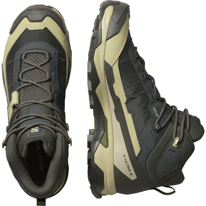 Salomon X Ultra 5 Mid GORE-TEX, Peat / Gray Green / Blue Nights