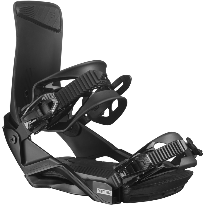 Salomon Rhythm snowboard binding in black, baseplate