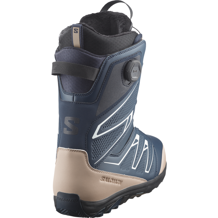 Salomon Launch BOA SJ men's snowboard boot in Blue Nights, BOA dial detail