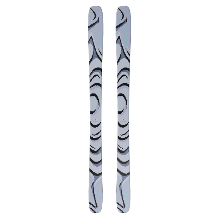 Salomon QST 100 skis, Cosmic Sky / Dark Grey / Neon Blue