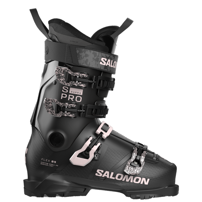 Salomon S/Pro Supra 85 W Ski Boots, Black / Black / Lilac Ash