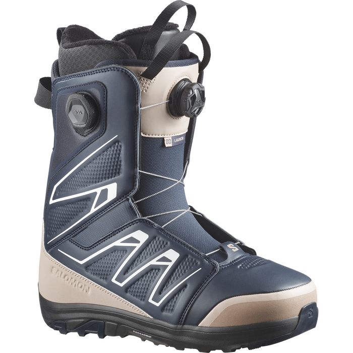 Salomon Launch BOA SJ men's snowboard boot in Blue Nights