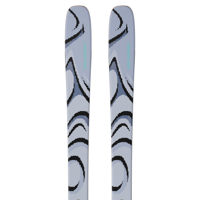 Salomon QST 100 skis, Cosmic Sky / Dark Grey / Neon Blue
