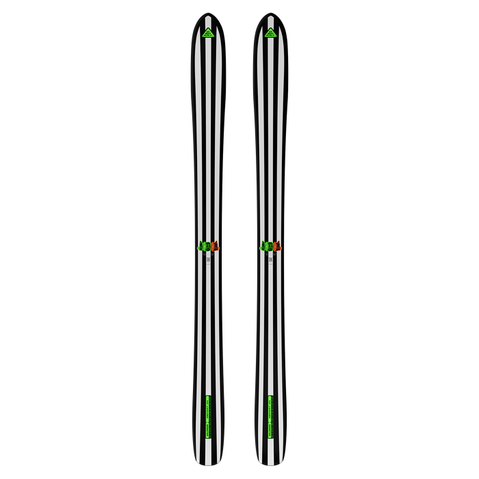 Salomon départ. 01 skis, Black / White / Neon Punch
