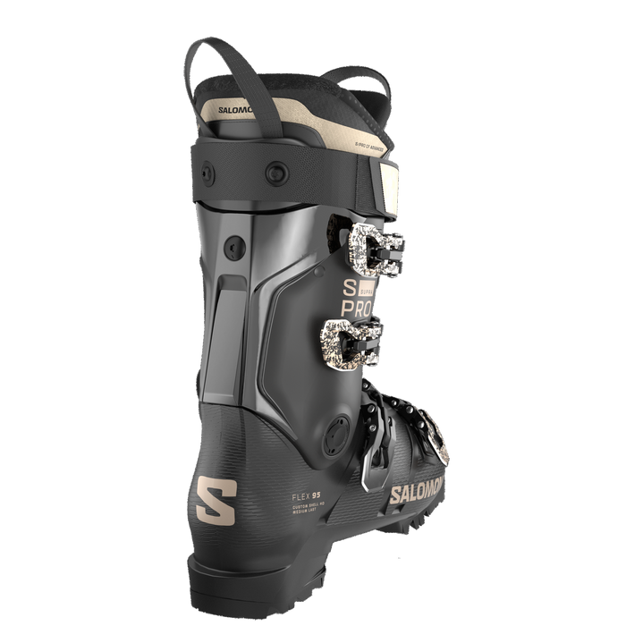 Salomon S/Pro Supra 95 W Ski Boots, Black / Black / Dark Grey Met.