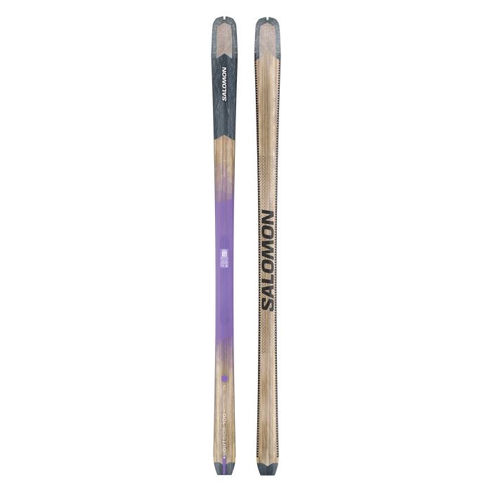 Salomon Outside 100 Grip skis base and topsheet