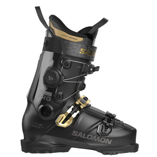 Salomon S/Pro Alpha C BOA 95 W Ski Boots, Black / Gold Met. / Dark Grey Met.